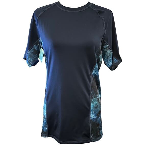 SeaDoo Men's Short Sleeve Performance Rashguard, Navy, Size Medium, NWT - Picture 2 of 7